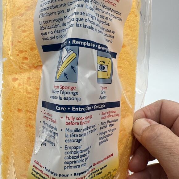 Lot 2 Quickie Mop & Scrub Roller Mop Refill Type M Fits Mop #0582MB NEW - Picture 6 of 6